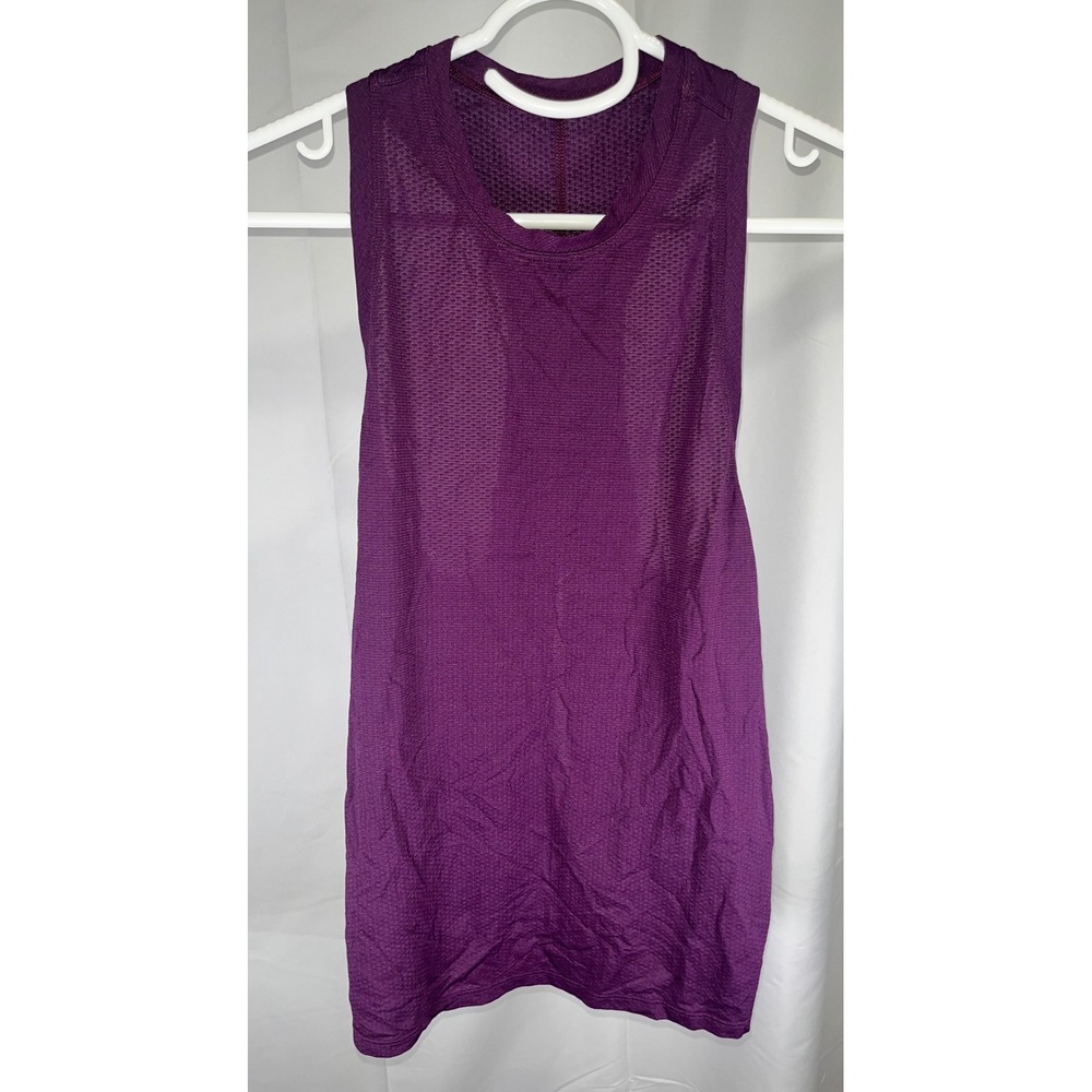 Lululemon Swiftly Tech Racerback Tank Top 2.0 Purple Mesh Activewear Small